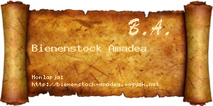 Bienenstock Amadea névjegykártya